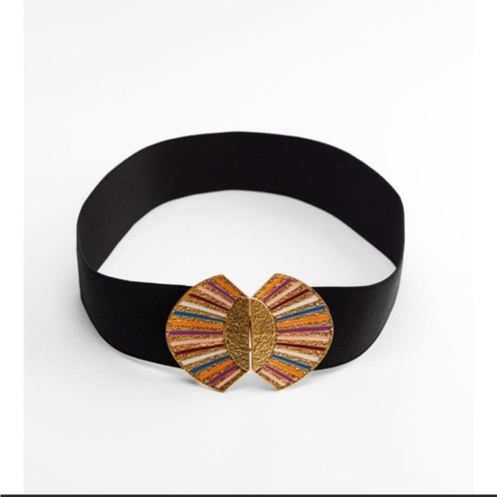 Zara Woven metallic Belt